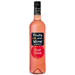 Vin Rosé Aromatisé Fraise FRUITS AND WINE BY MONCIGALE