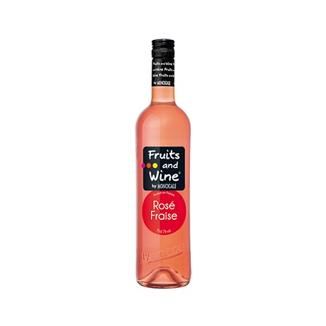 Vin Rosé Aromatisé Fraise FRUITS AND WINE BY MONCIGALE