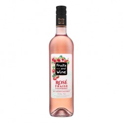 Vin Rosé Aromatisé Fraise FRUITS AND WINE