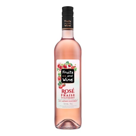 Vin Rosé Aromatisé Fraise FRUITS AND WINE